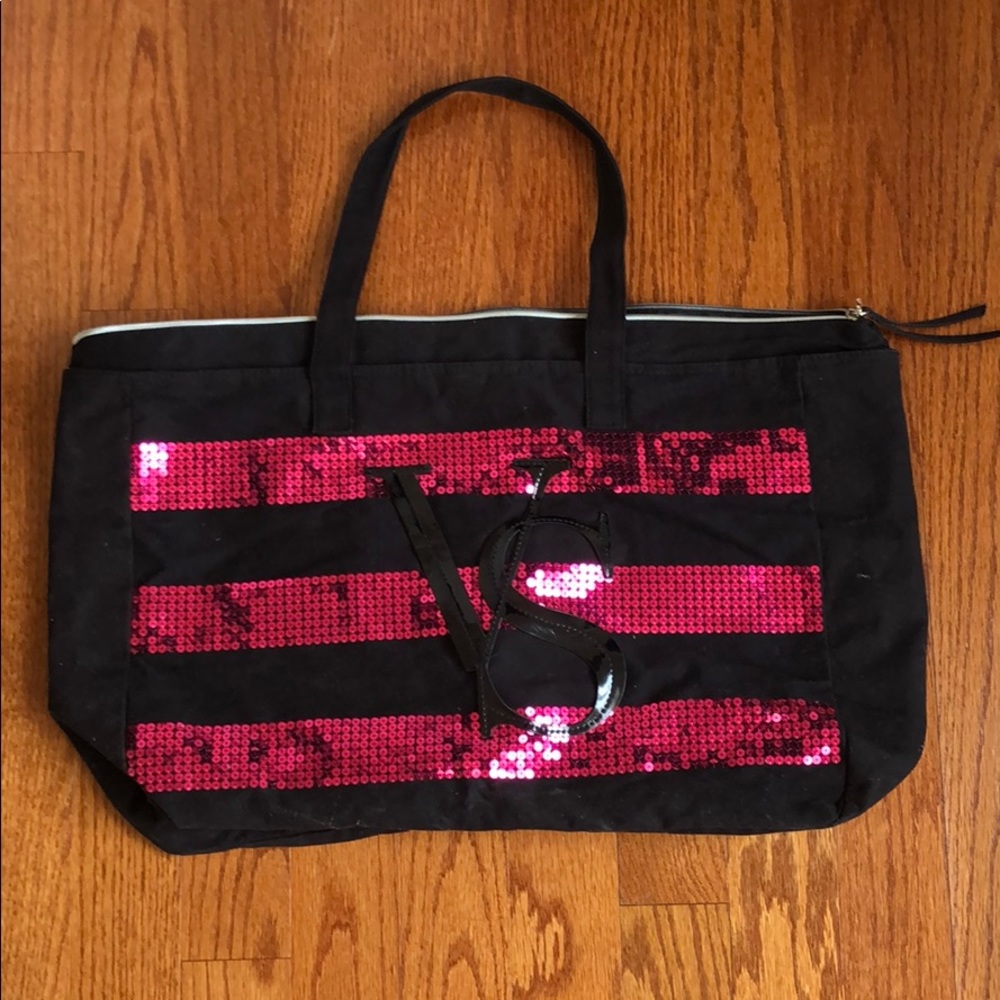 Pink Sequence Victoria's Secret Tote Bag